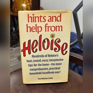 Vintage Dear Heloise Household Tips Two Volumes in one Hardcover book